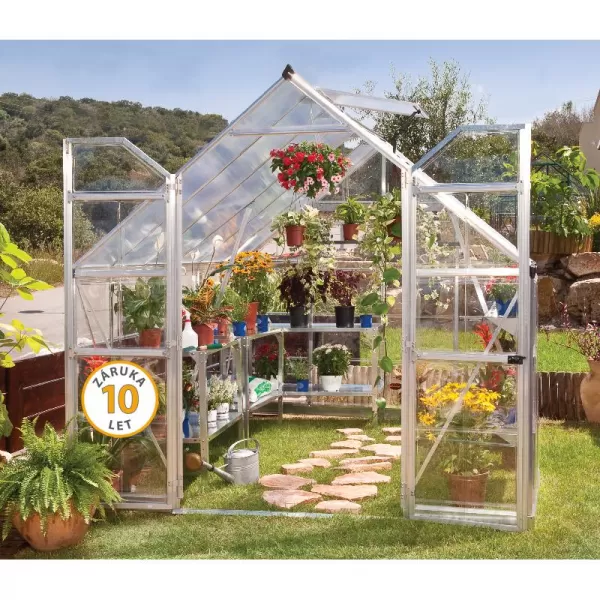 Polykarbonátový skleník Balance 8x12 silver