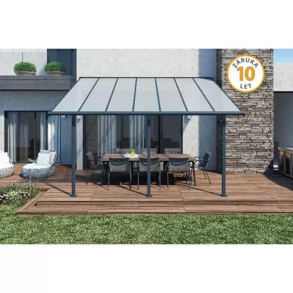 Pergola Palram Sierra 5400 šedá 3 x 5,46