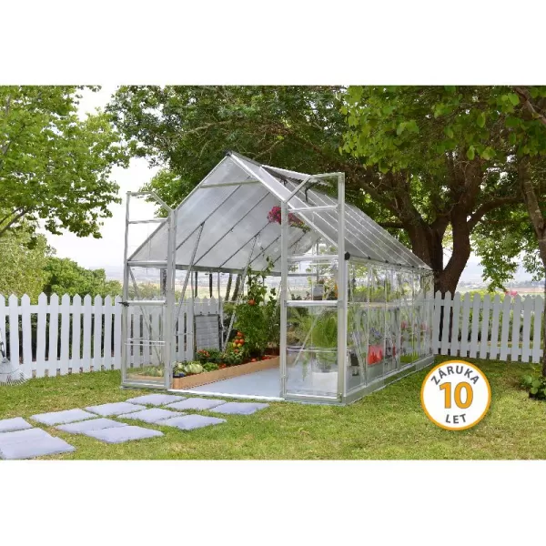 Polykarbonátový skleník Balance 8x12 silver