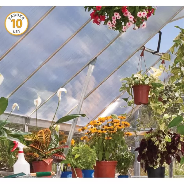 Polykarbonátový skleník Balance 8x12 silver