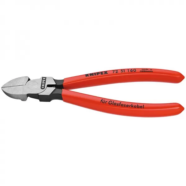 Boční štípací kleště na světlovody (optické kabely) Knipex 72 51 160