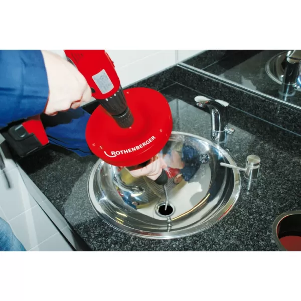 Čistička ruční a elektrická 10m ROTHENBERGER ROSPI 10 H+E Plus