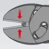Vysoce výkonné kleště TwinForce na štípání drátu Knipex 73 72 180
