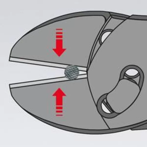 Vysoce výkonné kleště TwinForce na štípání drátu Knipex 73 72 180 F
