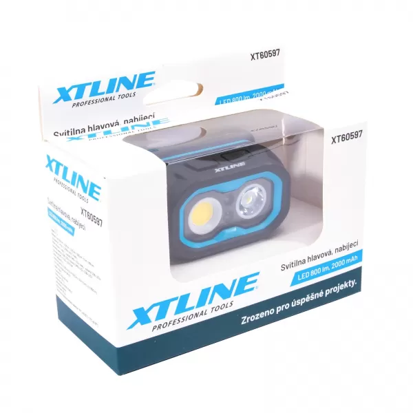 Svítilna hlavová LED 800 lm, 2000 mAh Xtline XT60597
