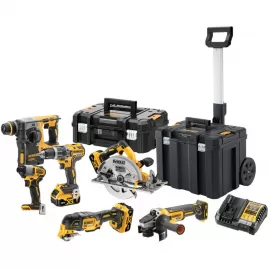 Aku bezuhlíková kombosada nářadí 18V 3x5,0 DeWALT DCK624P3T