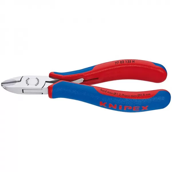 Boční štípací kleště pro elektroniku s vsazeným karbidovým břitem Knipex 77 02 135 H
