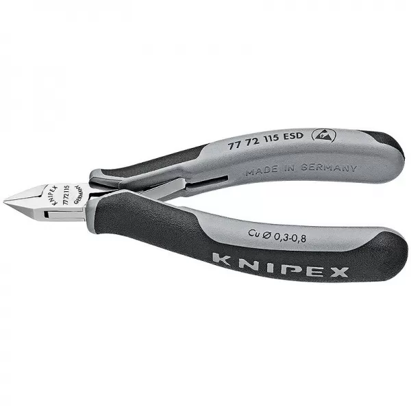 Boční štípací kleště pro elektroniku ESD Knipex 77 72 115 ESD