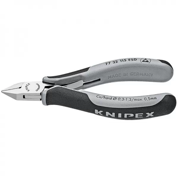 Boční štípací kleště pro elektroniku ESD Knipex 77 32 115 ESD