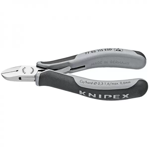 Boční štípací kleště pro elektroniku ESD Knipex 77 02 115 ESD