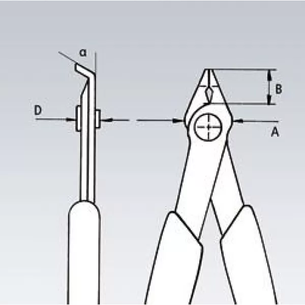 Boční štípací kleště Electronic Super Knips Knipex 78 91 125