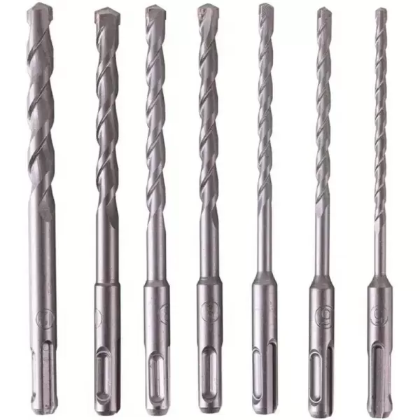 Sada 7 vrtáků SDS Plus - pr. 5/2x6/2x8/10/12 mm Scheppach 7907900705