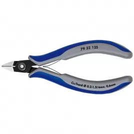 Přesné boční štípací kleště na elektroniku Knipex 79 32 125
