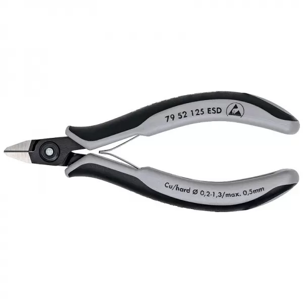 Přesné boční štípací kleště na elektroniku ESD Knipex 79 52 125 ESD