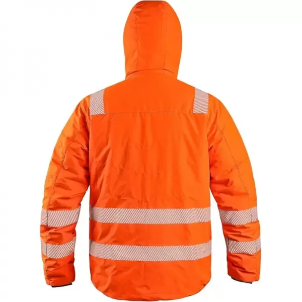 Bunda CXS CHESTER, výstražná, oboustranná, oranžovo-modrá, vel. L