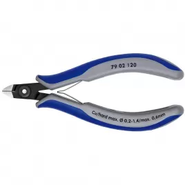 Přesné boční štípací kleště na elektroniku Knipex 79 02 120