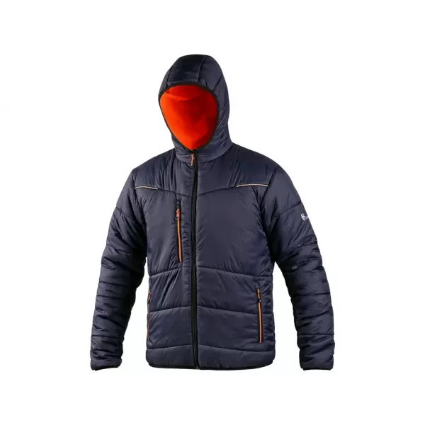 Bunda CXS CHESTER, výstražná, oboustranná, oranžovo-modrá, vel. L