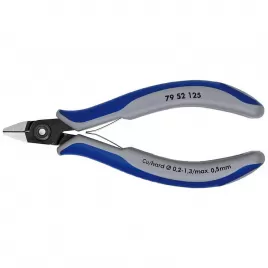 Přesné boční štípací kleště na elektroniku Knipex 79 52 125