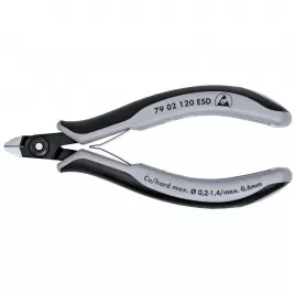 Přesné boční štípací kleště na elektroniku ESD Knipex 79 02 120 ESD