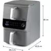 Dvojitá horkovzdušná fritéza 3,5+6,5l DOMO DO549FR