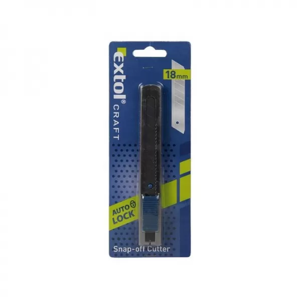 Nůž ulamovací celokovový nerez 18mm AUTO-LOCK EXTOL CRAFT 80055