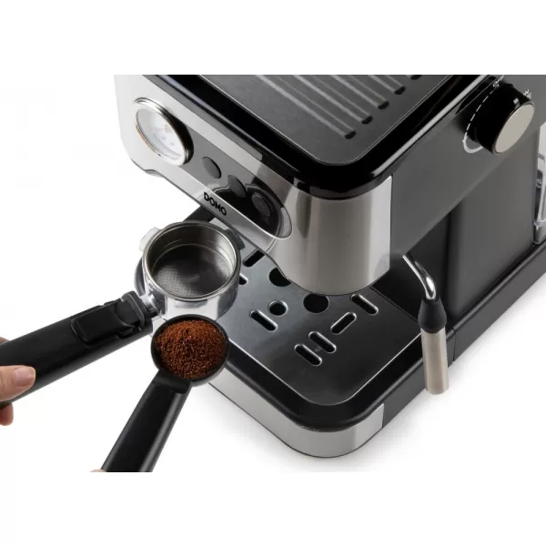 Espresso kávovar pákový - černý - DOMO DO1138K