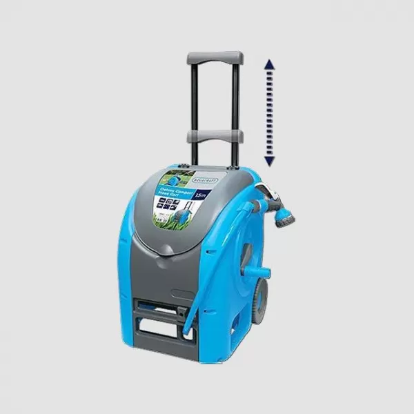 Naviják na hadici pojízdný 1/2" (30 m), pistole + spojky AQUACRAFT XT990081