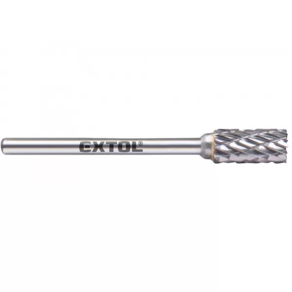 Fréza karbidová válcová s čelním ozubením, 6x13mm, stopka 3mm Extol Industrial 8703813