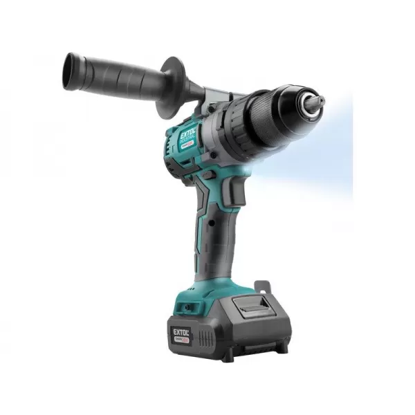 Aku příklepový vrtací šroubovák EXTOL INDUSTRIAL SHARE20V BRUSHLESS 8791800