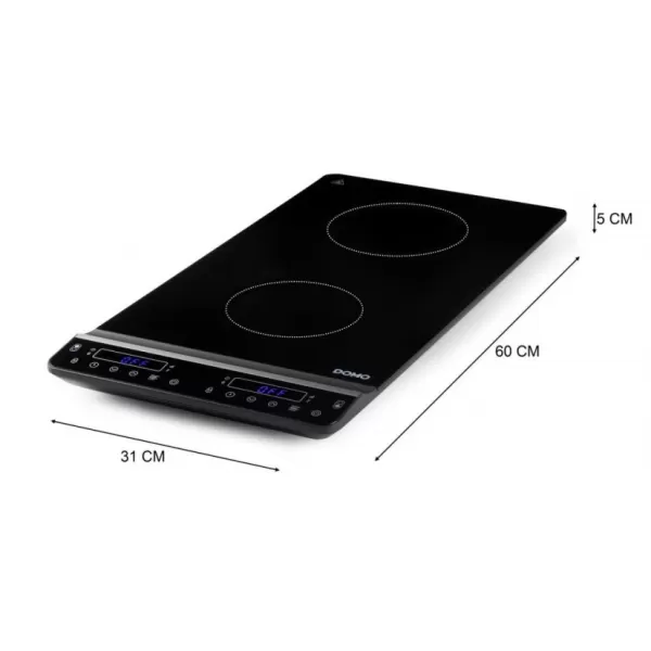 Indukční dvouplotýnkový vařič DOMO DO30211IP