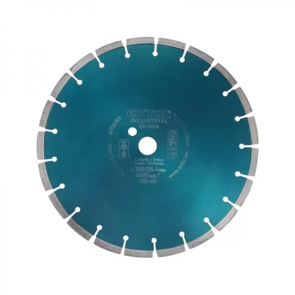 Dia kotouč řezný segmentový na beton 400x25,4mm EXTOL INDUSTRIAL 8703083