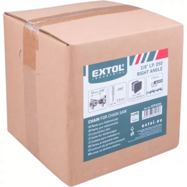 Řetěz pro řetězové pily, 3/8', 1,3mm, role 1640 článků/30,5m EXTOL INDUSTRIAL 8793220