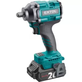 Aku utahovák rázový 1/2" 20V/2,0Ah SHARE20V, 500Nm, BRUSHLESS EXTOL INDUSTRIAL 8791814