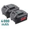 Aku řetězová pila SHARE20V/2x4,0 Ah Extol Industrial 8791920