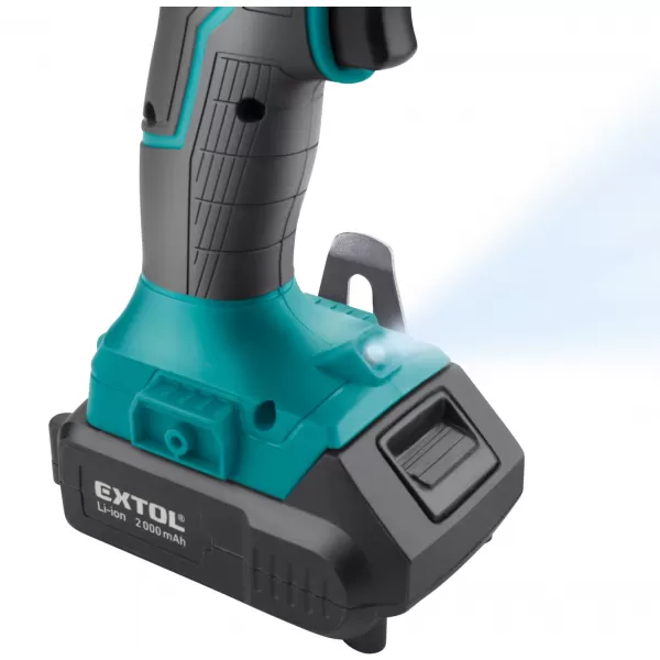 Aku vrtací šroubovák s příklepem 20V 1x2,0Ah SHARE20V BRUSHLESS EXTOL INDUSTRIAL 8791802