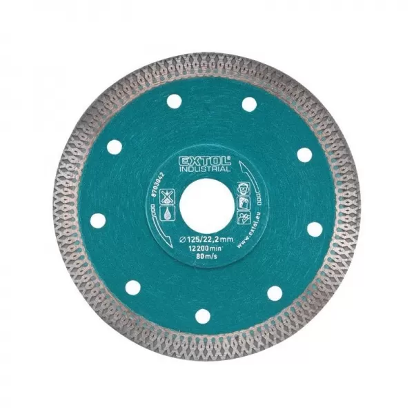 Dia kotouč řezný turbo Thin Cut 115x22,2mm EXTOL INDUSTRIAL 8703041