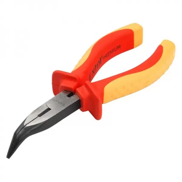 Kleště půlkulaté zahnuté 160mm VDE 1000V CrV EXTOL PREMIUM 8813177