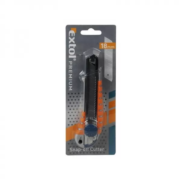 Nůž ulamovací kovový s kovovou výztuhou a kolečkem 18mm EXTOL CRAFT 8855014