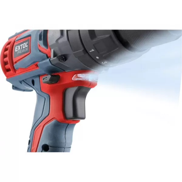 Aku vrtací šroubovák, 20V bez aku EXTOL PREMIUM 8891805
