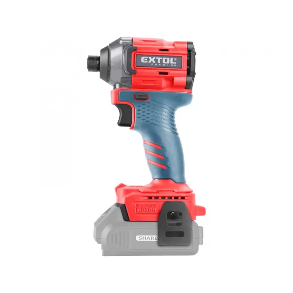 Aku rázový utahovák 1/4" 20V/bez aku SHARE20V BRUSHLESS Extol Premium 8891815