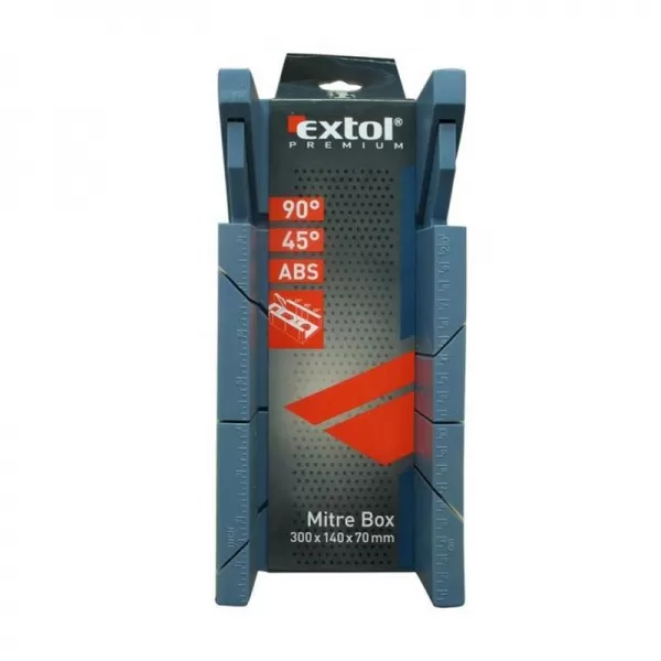 Přípravek na řezání úhlů plastový 300x140x70mm 45°a 90°EXTOL PREMIUM 8812290