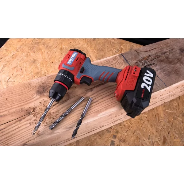 Aku vrtačka s příklepem 20V 1x2,0Ah SHARE20V BRUSHLESS EXTOL PREMIUM 8891808