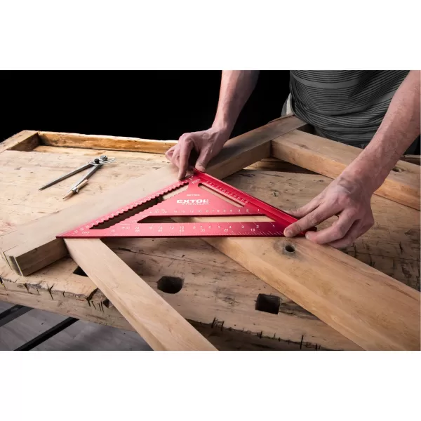 Úhelník tesařský/truhlářský víceúčelový, 300mm, kov Extol Premium 8825101