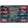 Šroubováky a hroty sada 47ks, 1/4" hroty a 4mm mini hroty, CrV Extol Premium 8819258