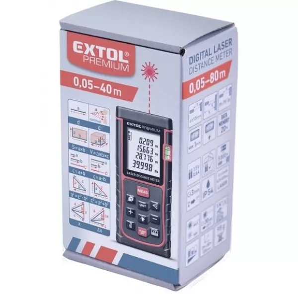 Metr laserový digitální 0,05-40m EXTOL PREMIUM 8820042