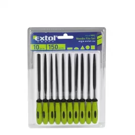 Pilníky jehlové s plastovou rukojetí sada 10ks 150mm EXTOL CRAFT 8801