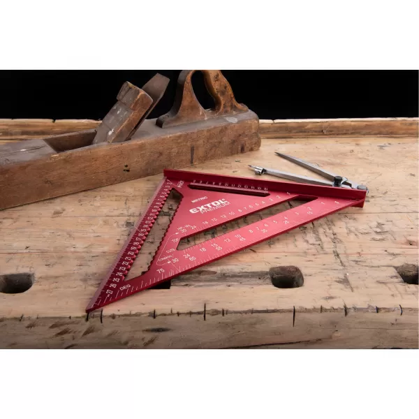 Úhelník tesařský/truhlářský víceúčelový, 300mm, kov Extol Premium 8825101