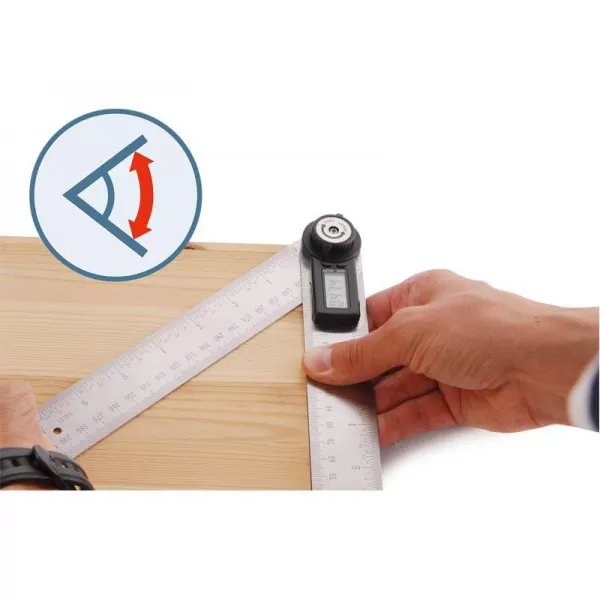 Digitální úhloměr s pravítkem EXTOL PREMIUM 8823510