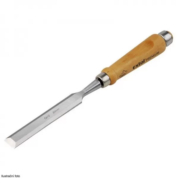 Dláto 25mm délka 280mm s kvalitní bukovou rukojetí CrV EXTOL PREMIUM 8812325