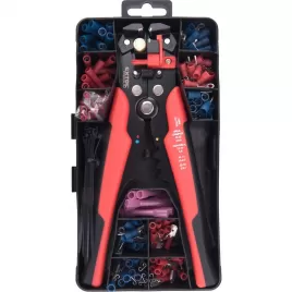 Kleště odizolovací/krimpovací a koncovky, sada 231ks EXTOL PREMIUM 8831126